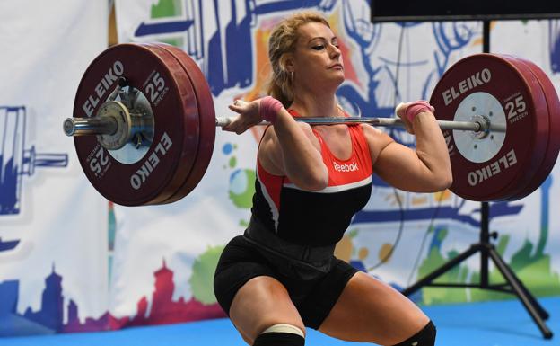 La deportista leonesa Lydia Valentín.