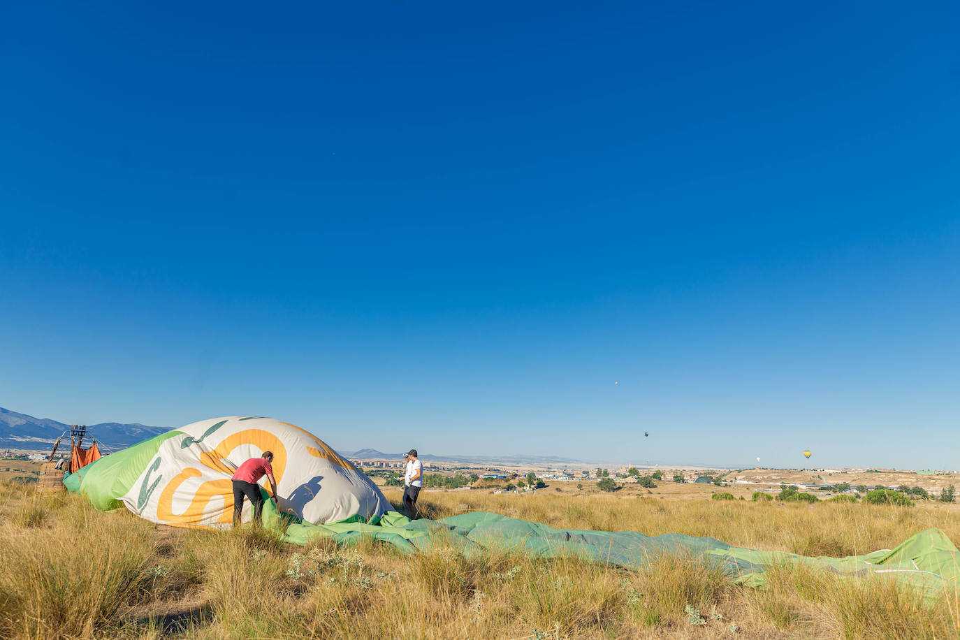 Los globos vuelan por el cielo de Segovia.