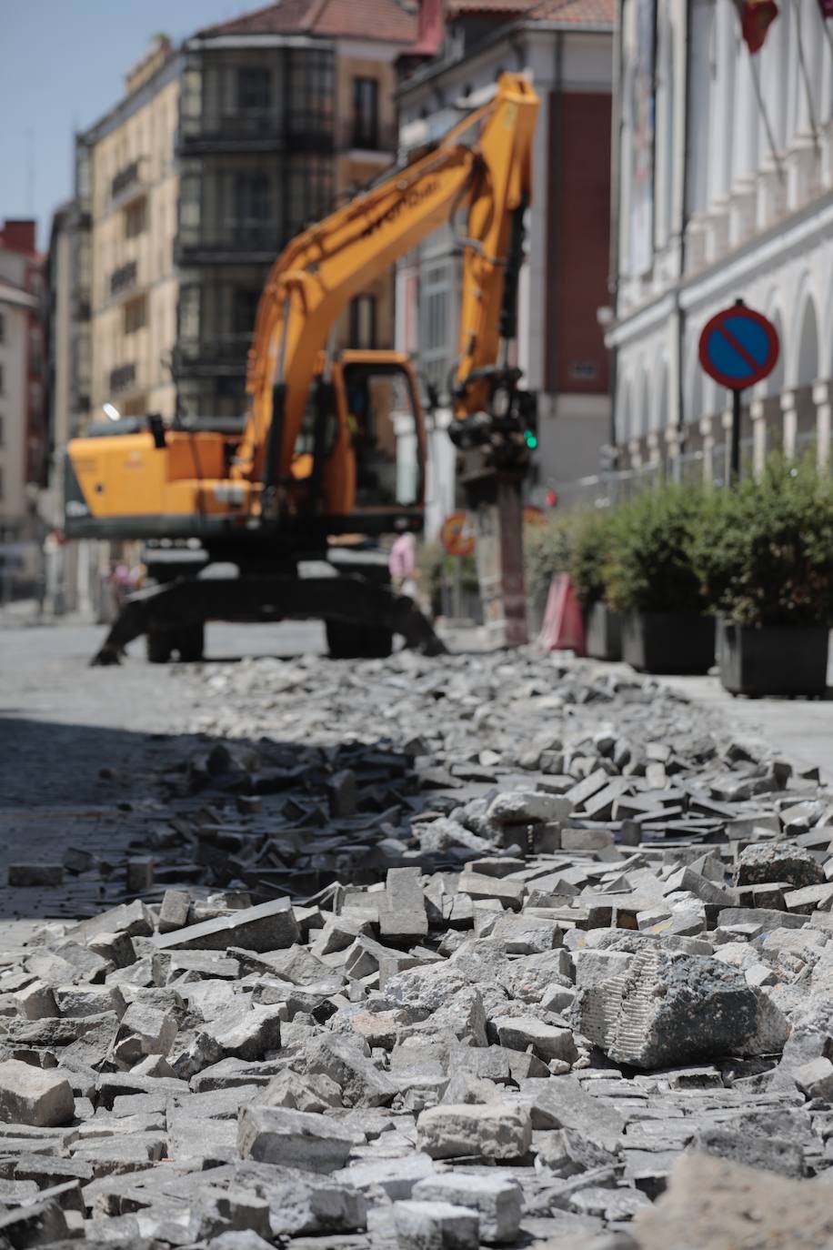 Obras en Angustias, en Valladolid. 