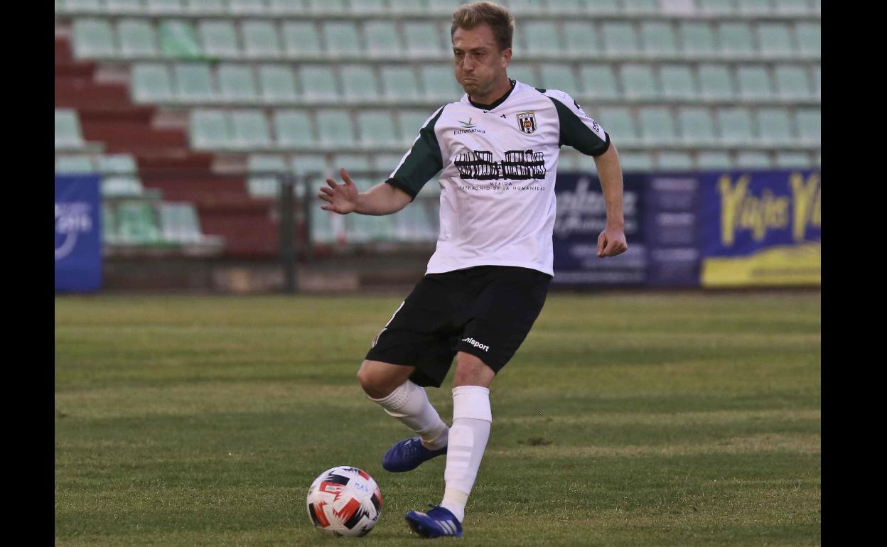 Edu Cortina, con su último equipo, el Mérida. 