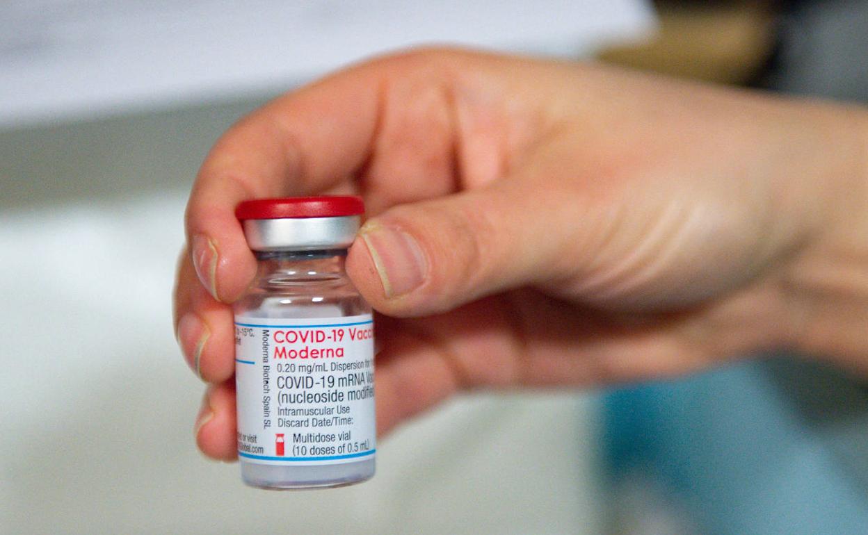 Dosis de la vacuna de Moderna.