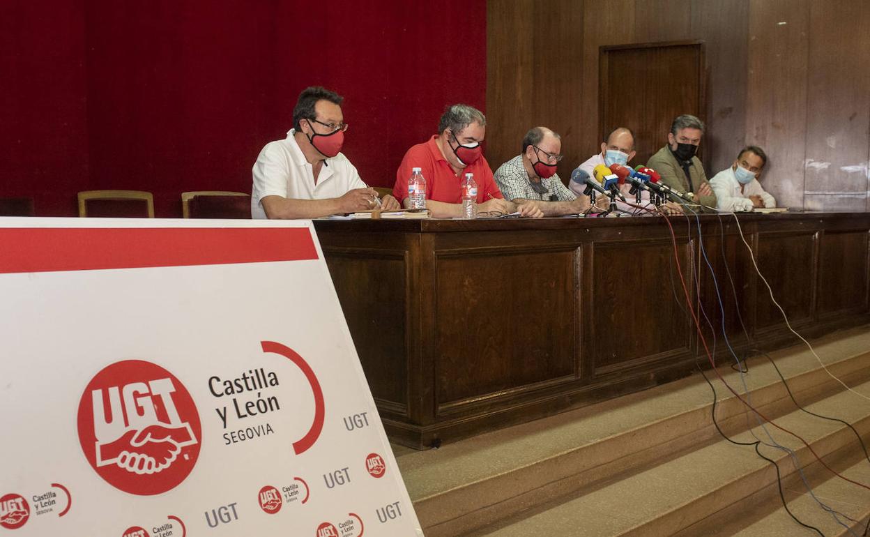 Comparecencia, este jueves, en Segovia de responsables de UGT y de PSOE sobre la campaña de incendios. 