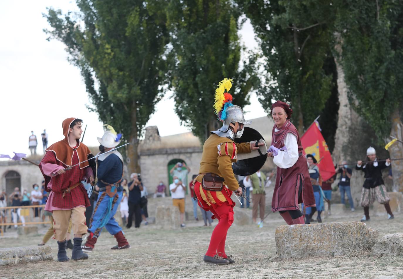 Recreación de la batalla del Castillo de Ampudia.