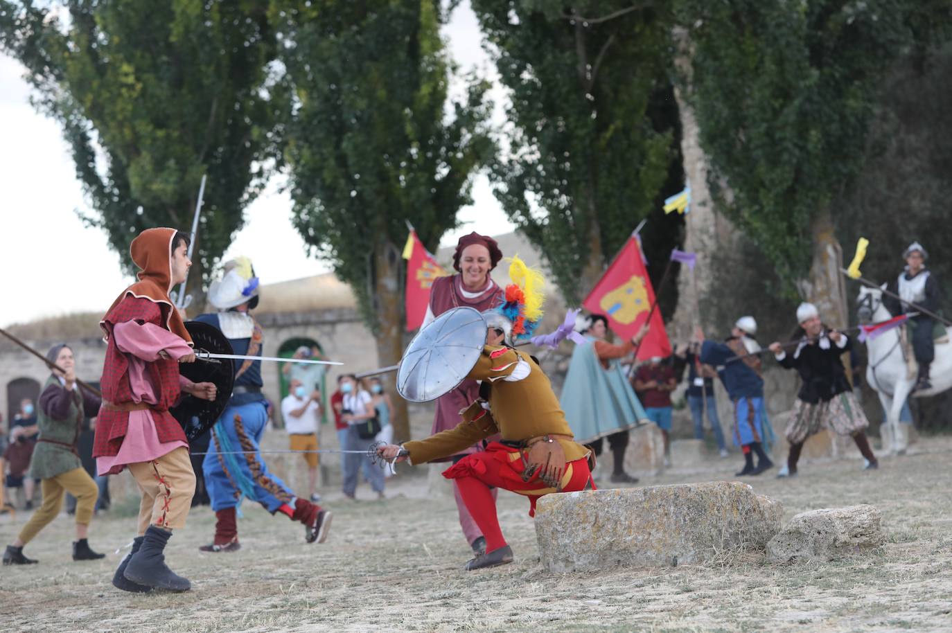 Recreación de la batalla del Castillo de Ampudia.