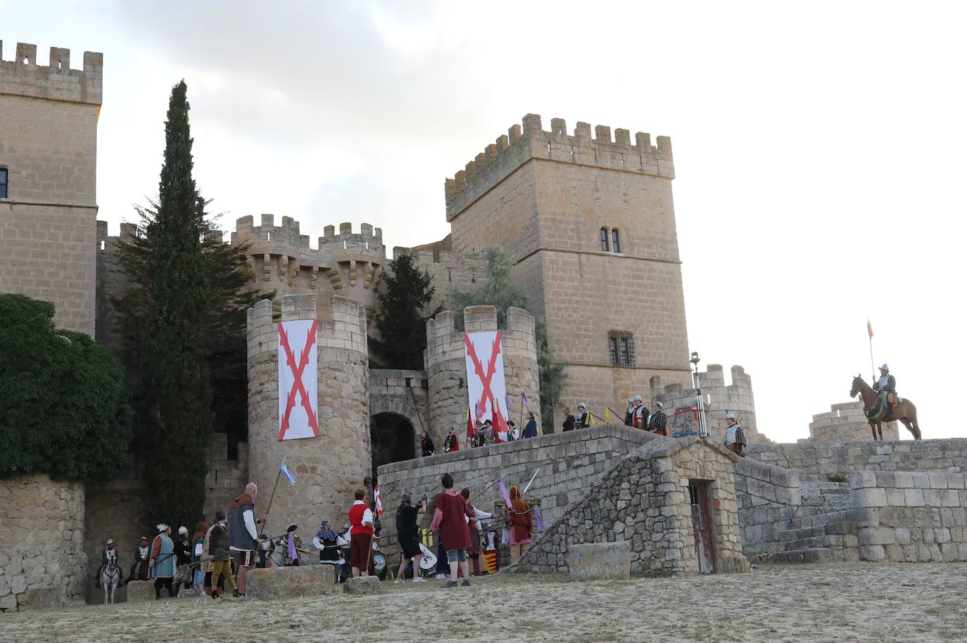 Recreación de la batalla del Castillo de Ampudia.