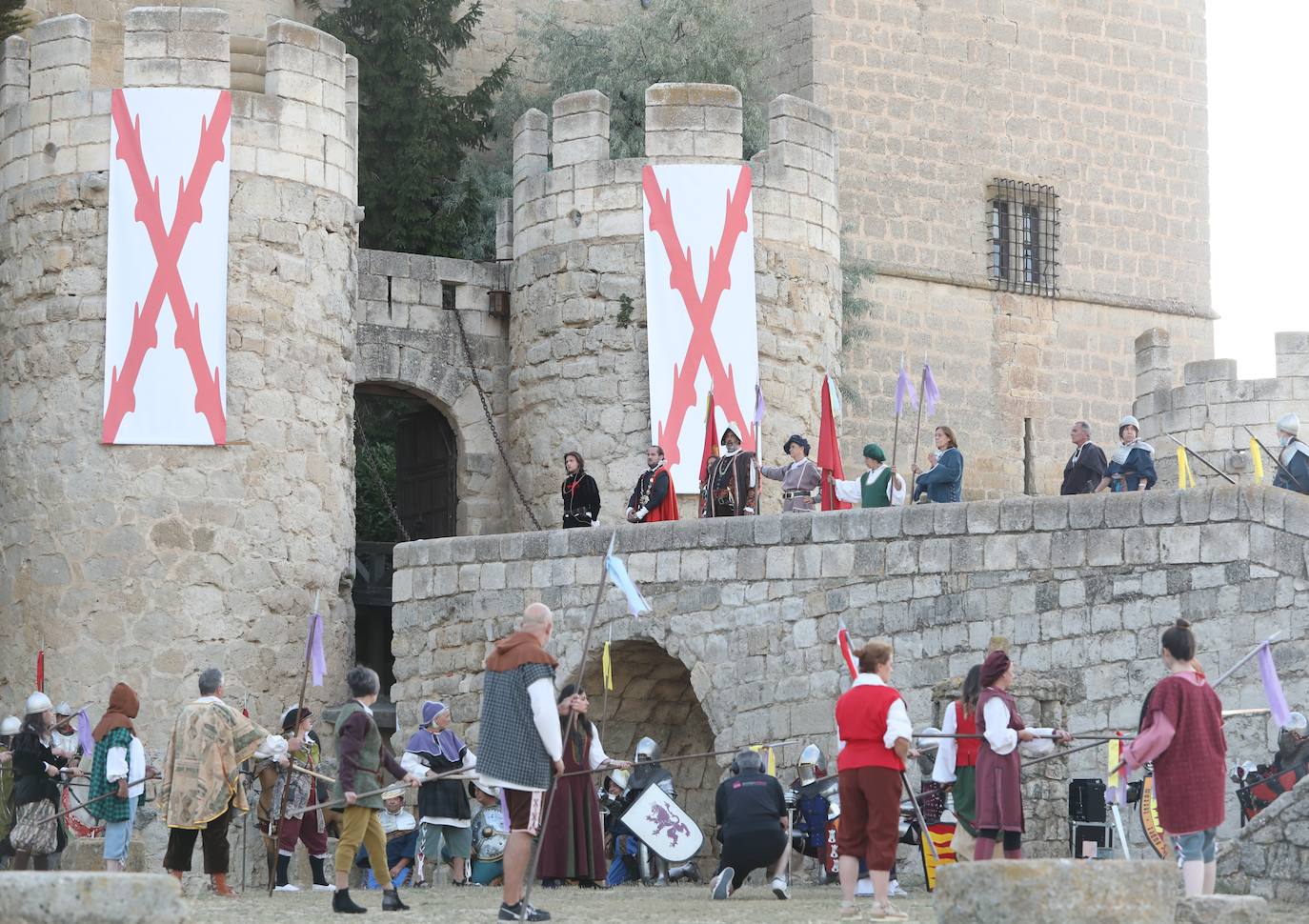 Recreación de la batalla del Castillo de Ampudia.