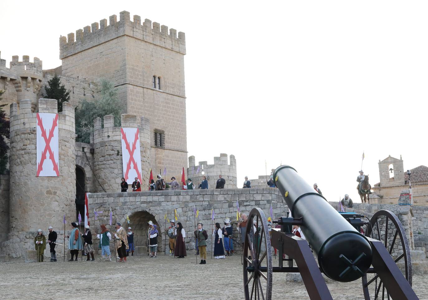 Recreación de la batalla del Castillo de Ampudia.