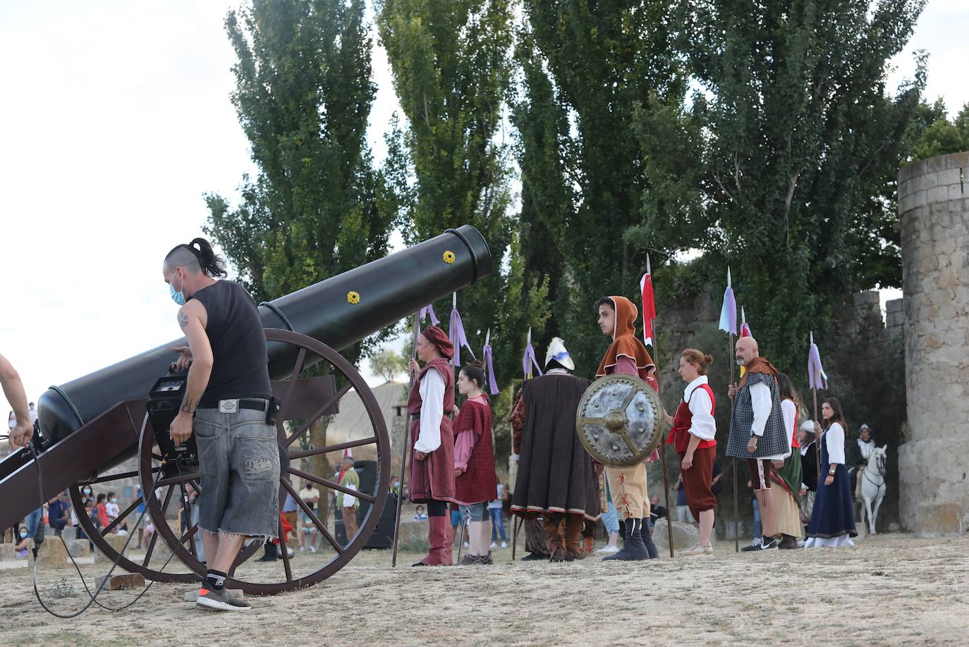 Recreación de la batalla del Castillo de Ampudia.