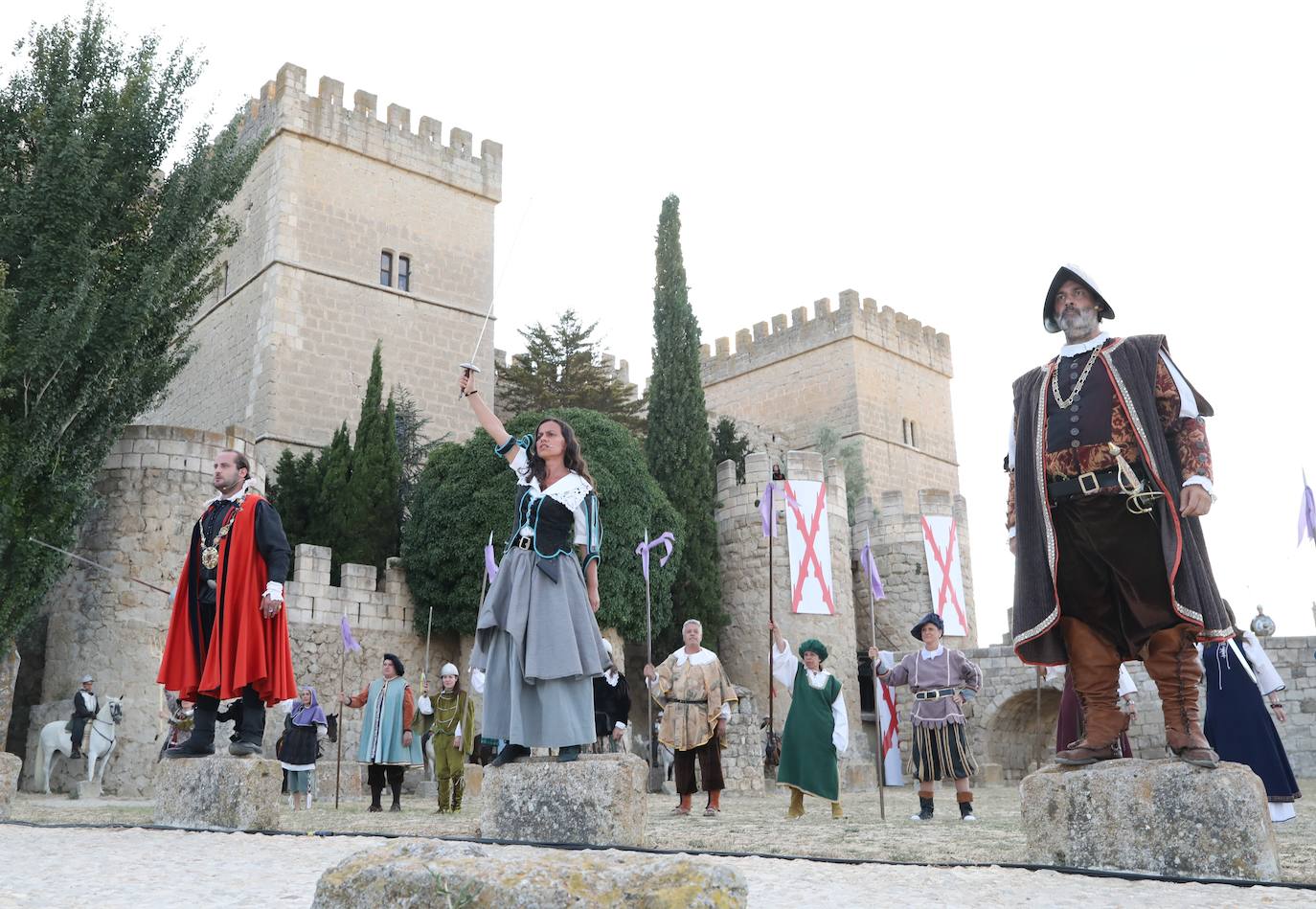 Recreación de la batalla del Castillo de Ampudia.