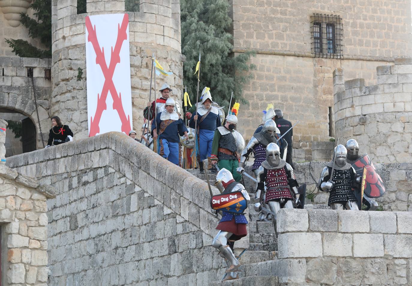 Recreación de la batalla del Castillo de Ampudia.