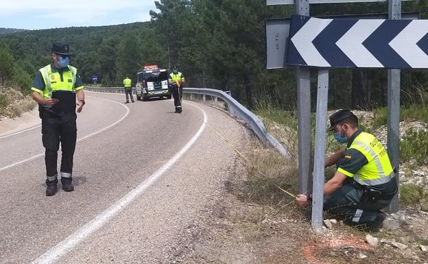 Fallece un motorista de Laguna, que viajaba con su hija, tras salirse de la vía en Soria
