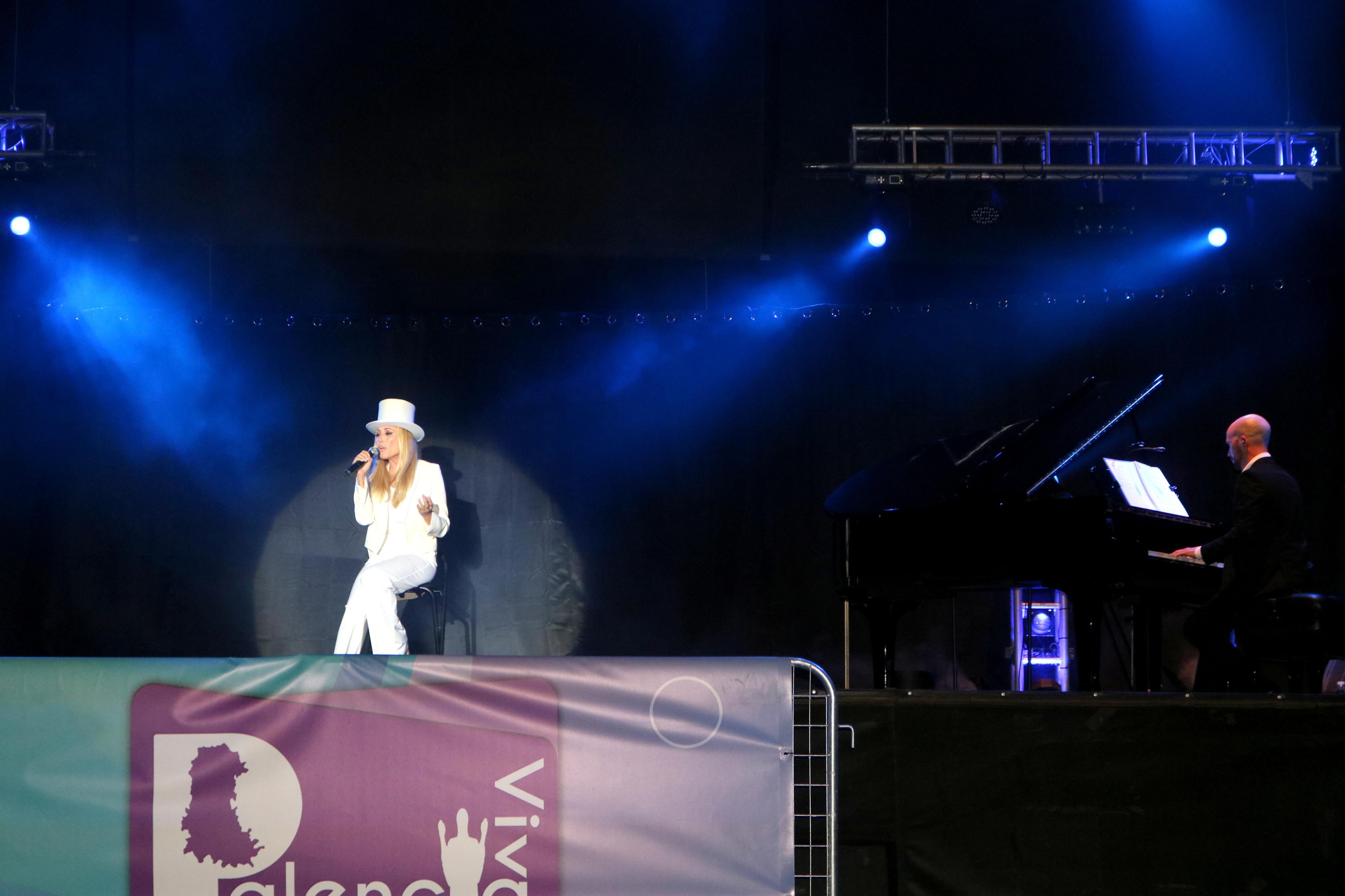 Marta Sánchez actuó el pasado viernes en Torquemada