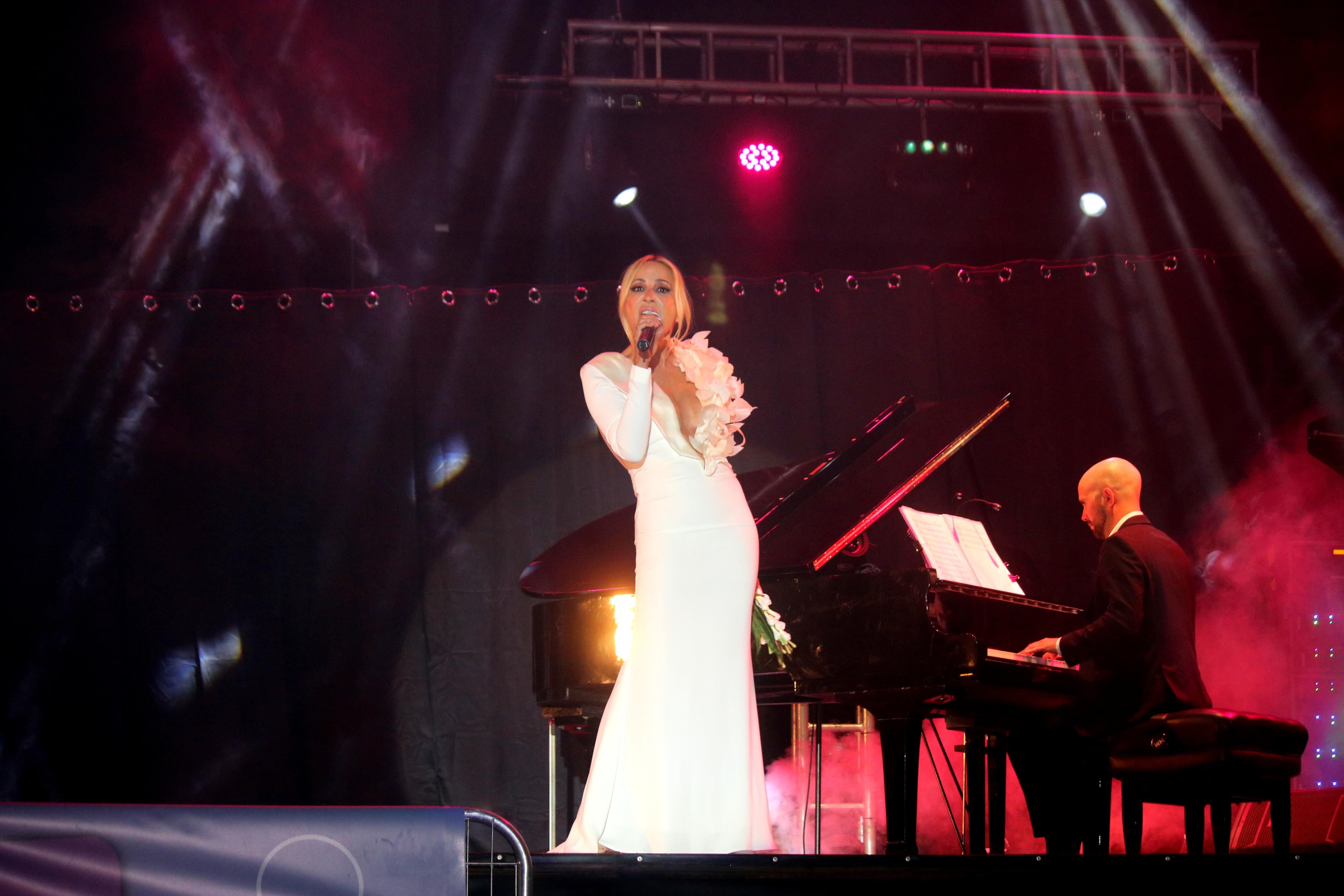 Marta Sánchez actuó el pasado viernes en Torquemada