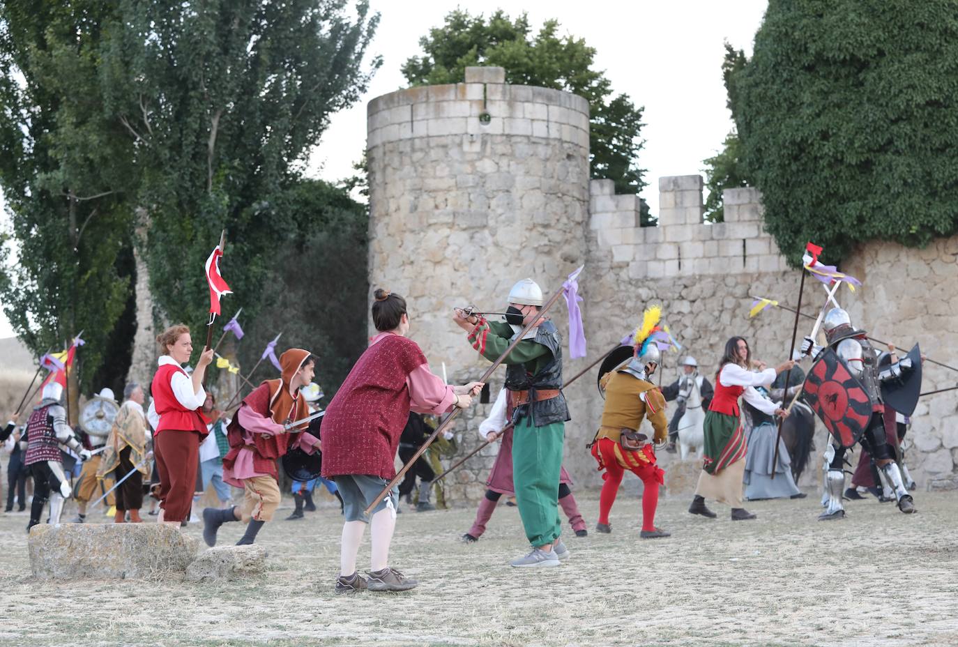 Recreación de la batalla de Ampudia.