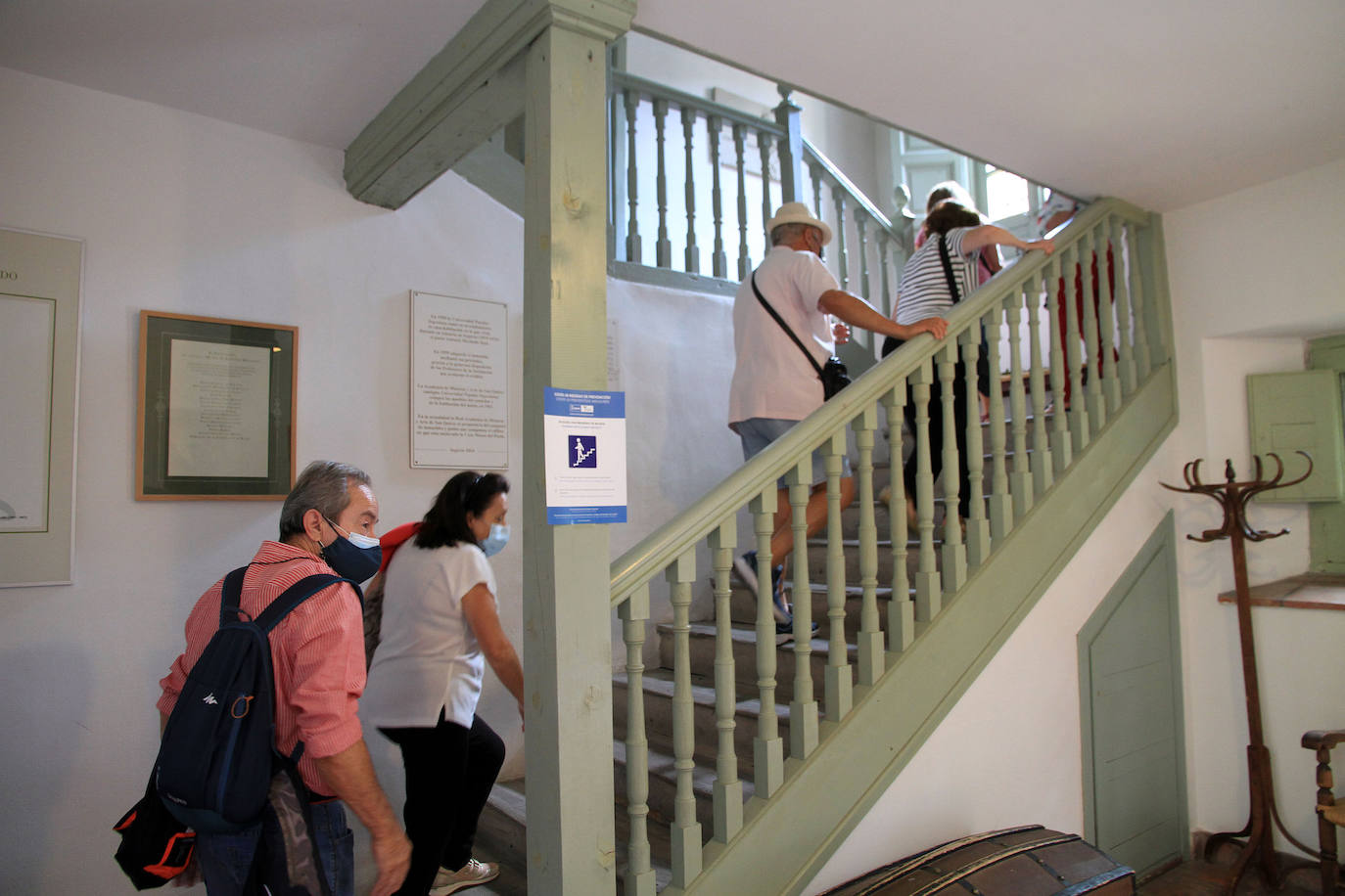 Un momento del recorrido de la visita guiada.