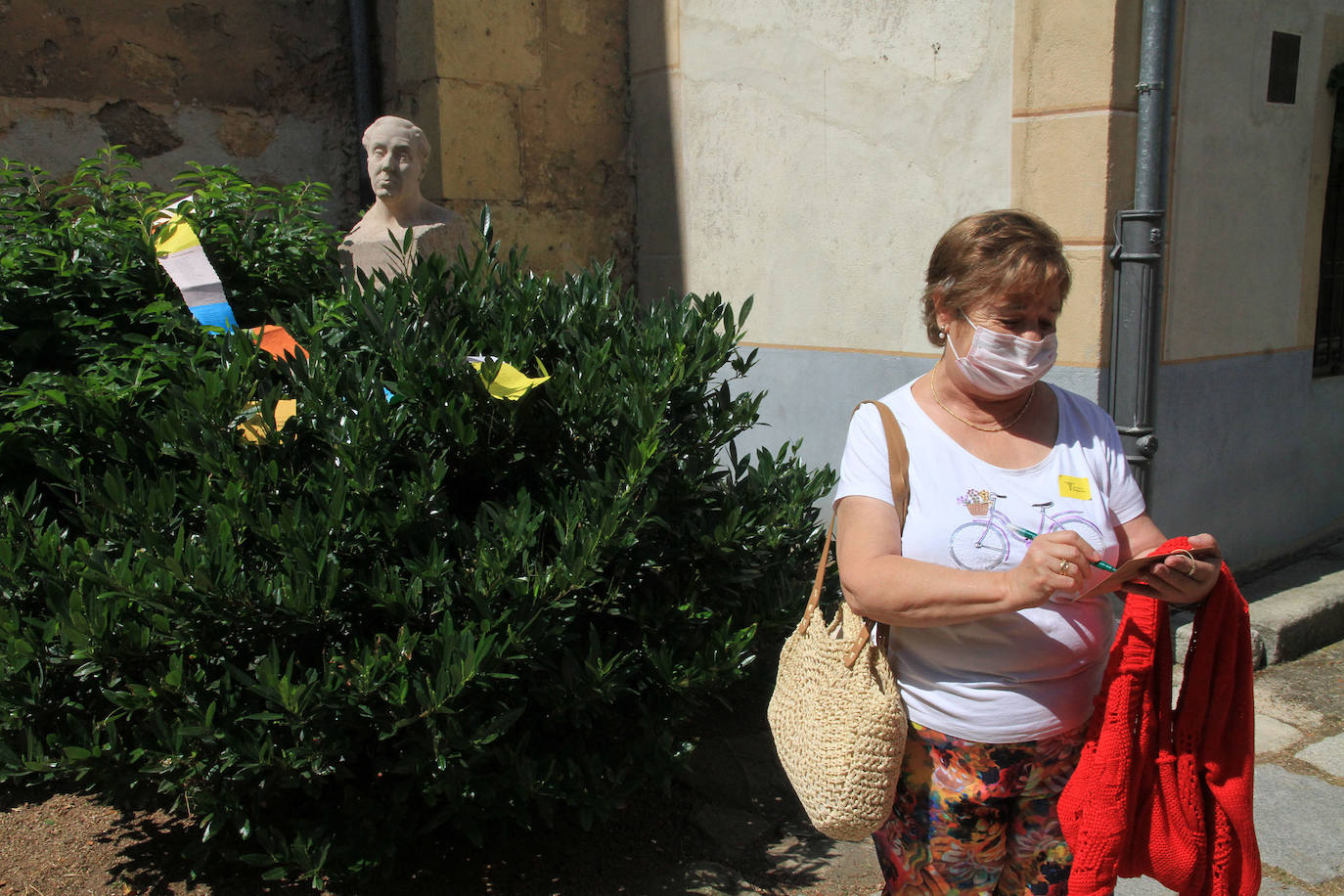 Un momento del recorrido de la visita guiada.