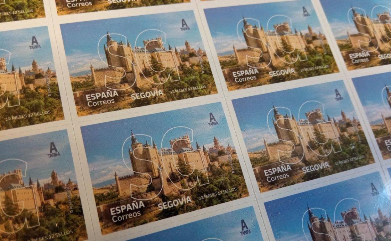Sellos dedicados por Correos a Segovia. 