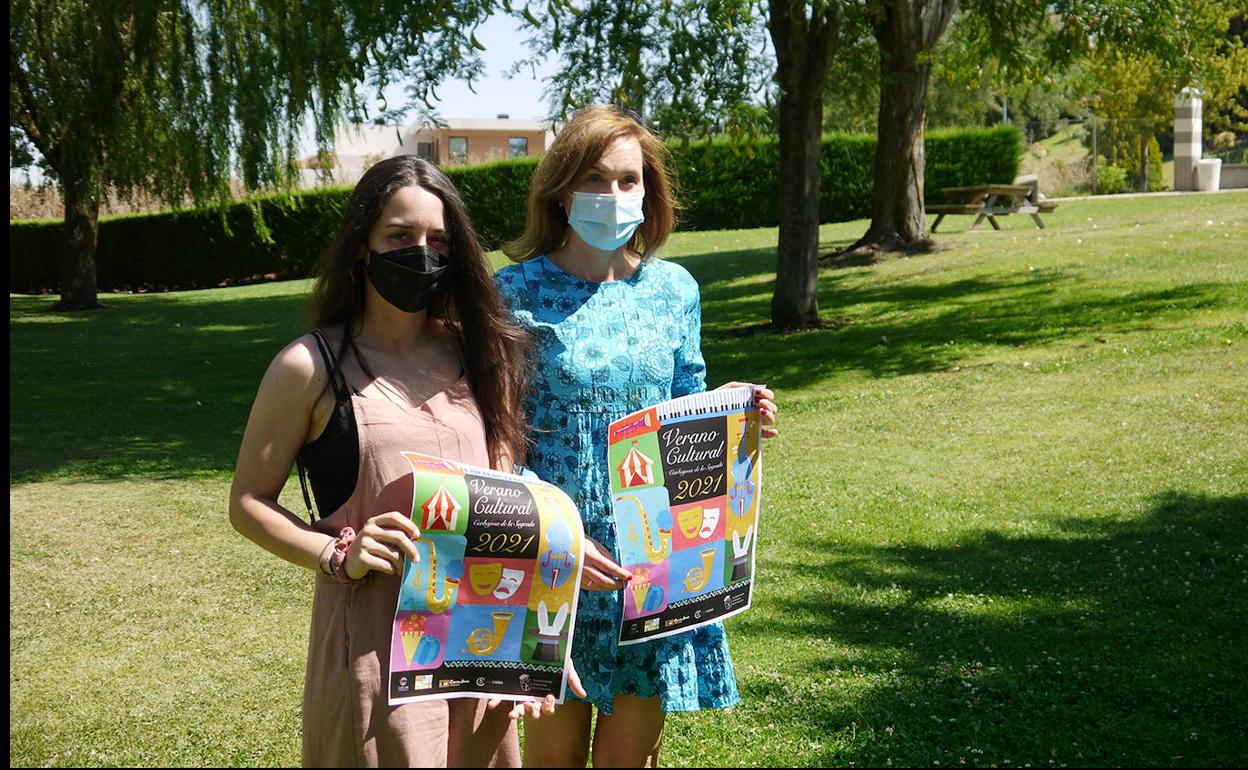 Alba Hernández y Teresa Sánchez presentaron ayer las actividades. 