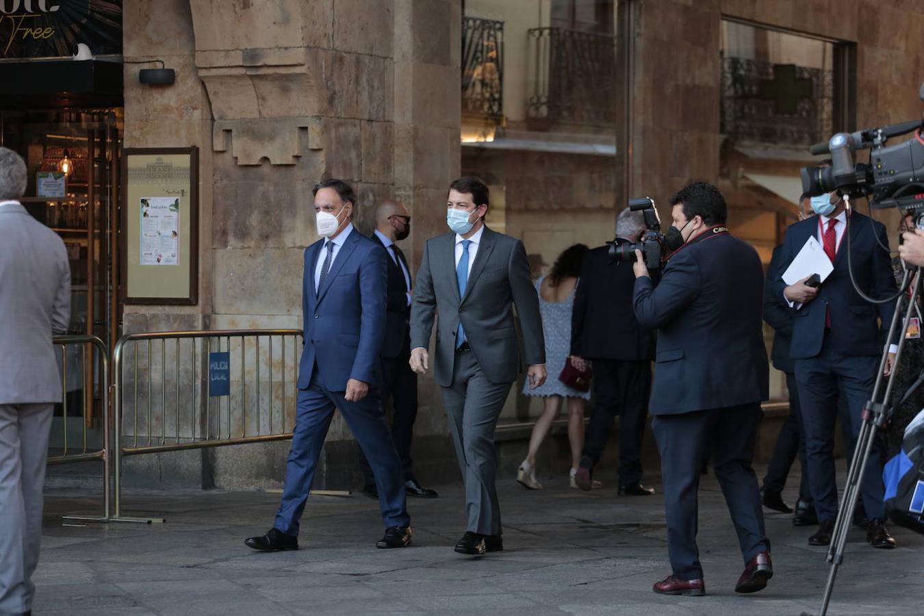 Los dirigentes de las comunidades autónomas, a excepción de Cataluña, acuden a la conferencia de presidentes en Salamanca.