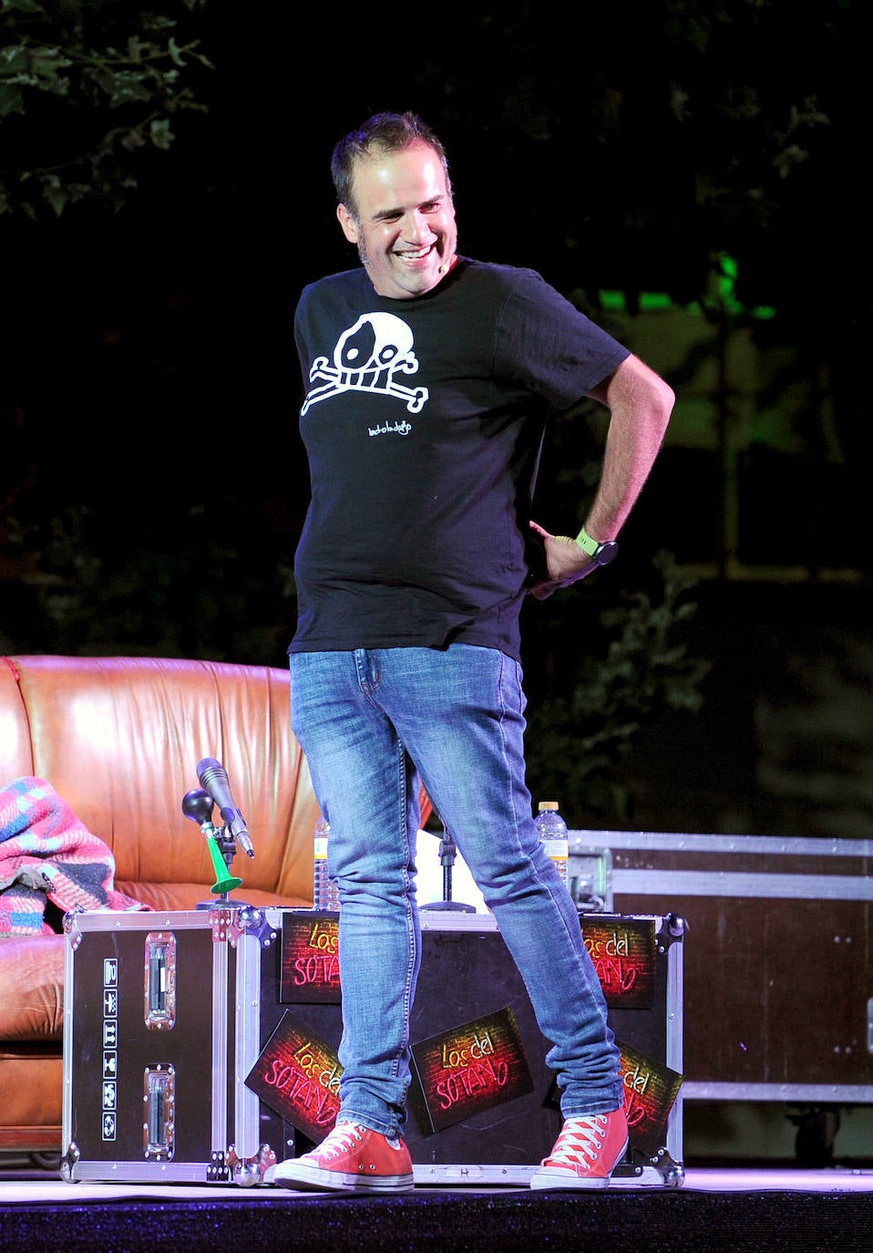 Espectáculo de Los del Sótano en Santovenia de Pisuerga, Valladolid.