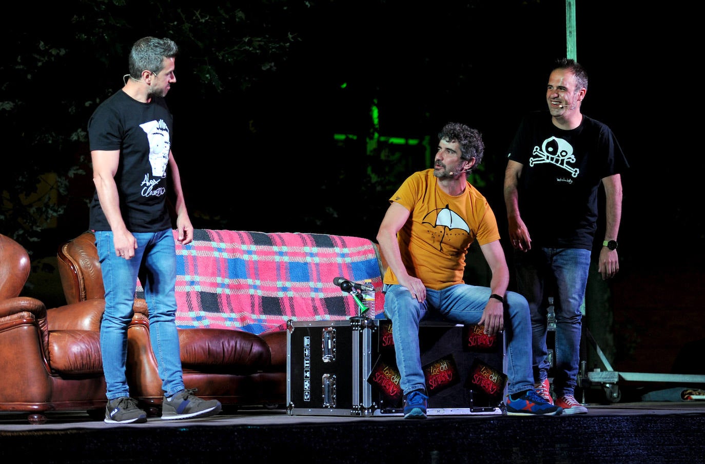 Espectáculo de Los del Sótano en Santovenia de Pisuerga, Valladolid.