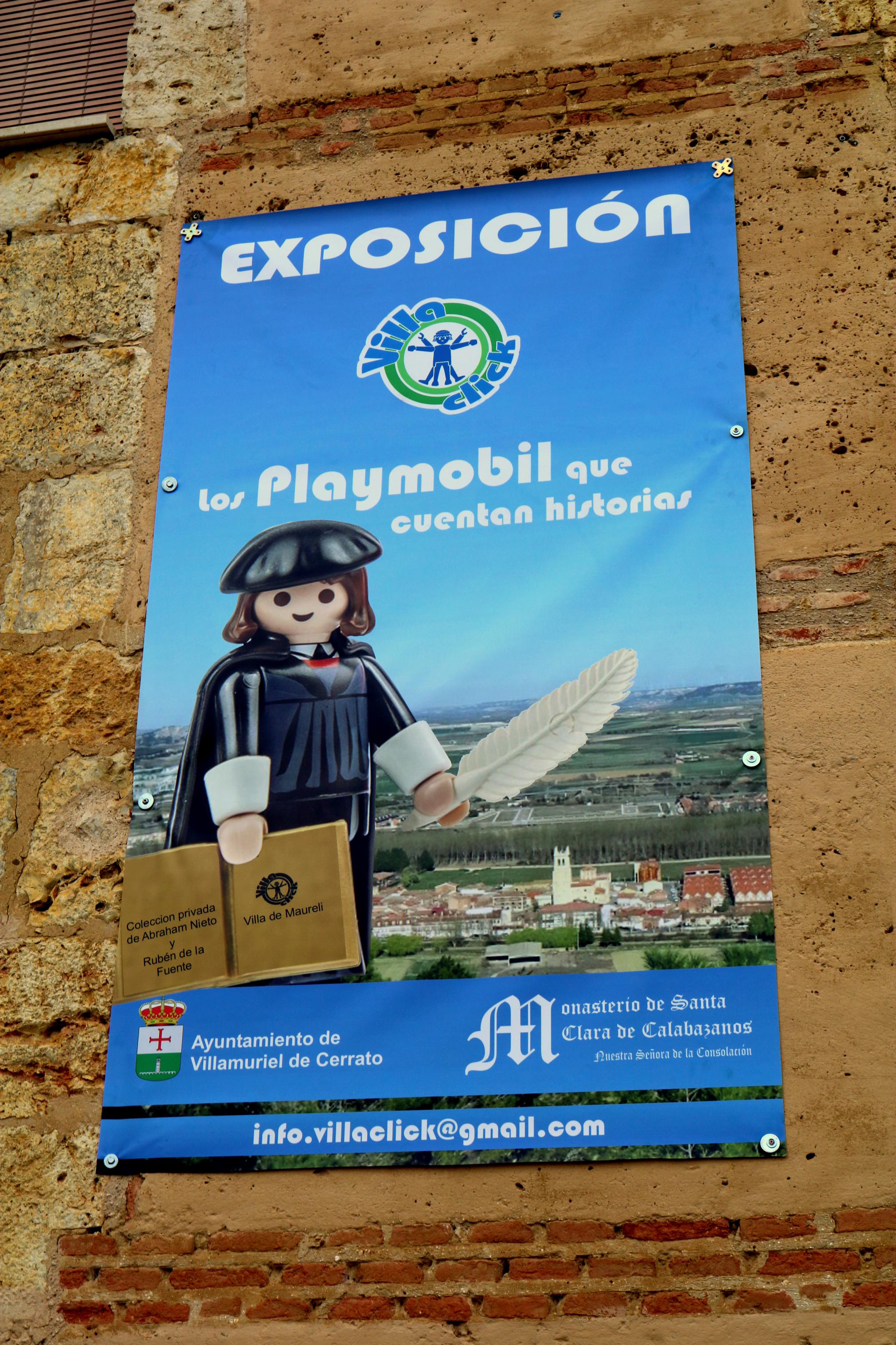 La exposición organizada por la Asociación 'Villaclick' puede visitarse en el Palacio de la Reina del Monasterio de Santa Clara de Calabazanos