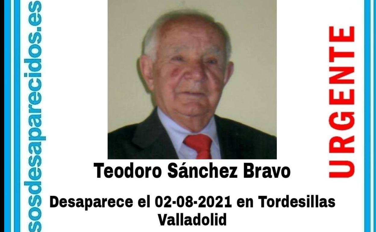 Cartel de alerta difundido por SOS Desaparecidos. 