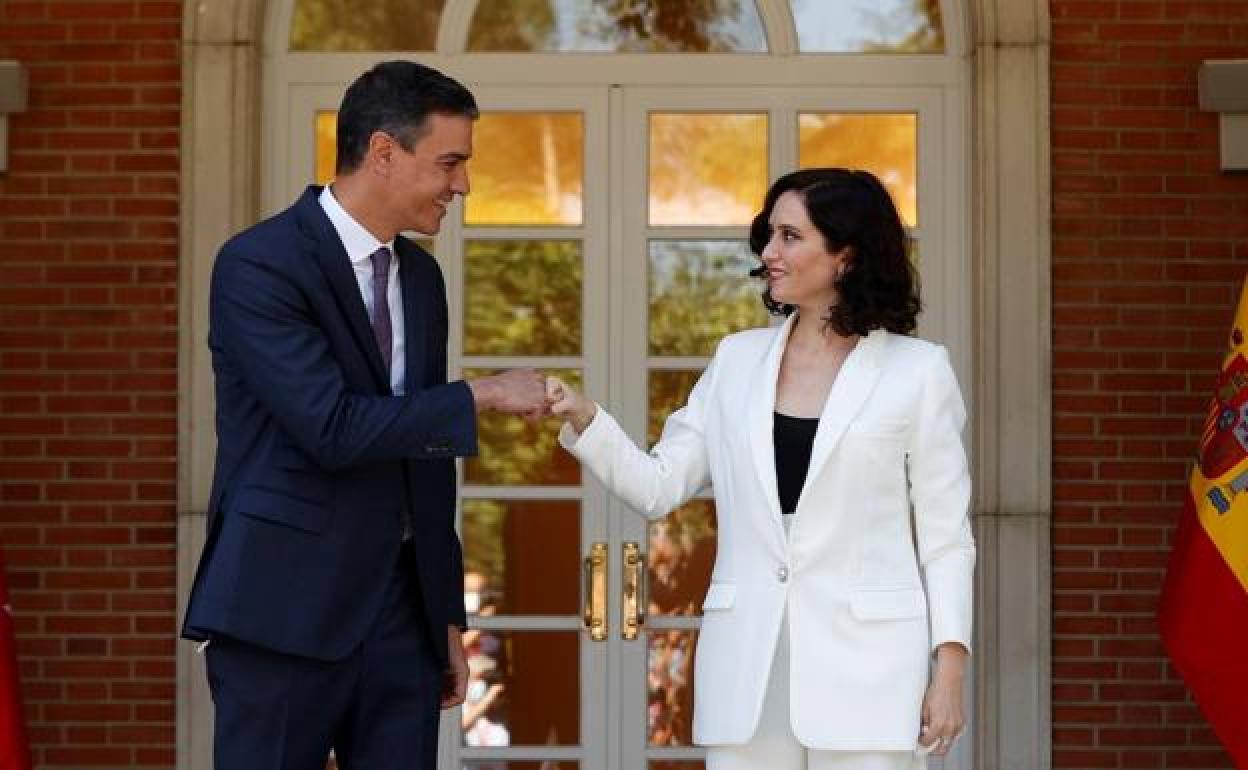 Pedro Sánchez e Isabel Díaz Ayuso. 