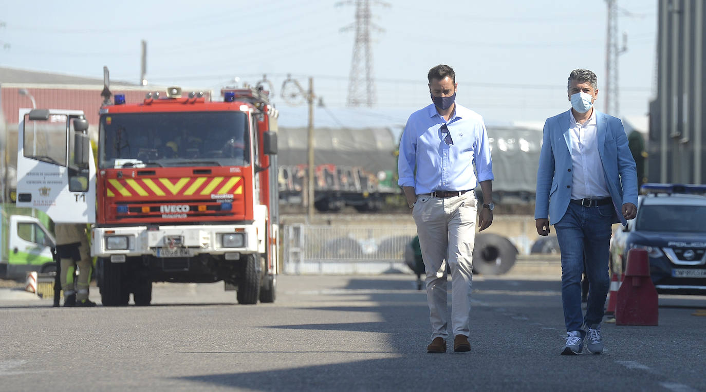 Fotos: Fallecen dos trabajadores en un accidente laboral en Burgos