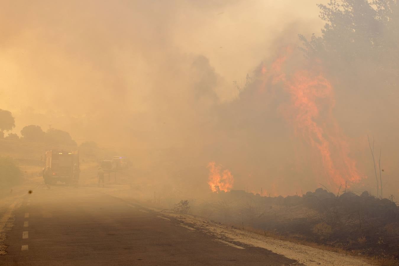 Fotos: El incendio forestal de Navalacruz obliga a desalojar varios pueblos de Ávila