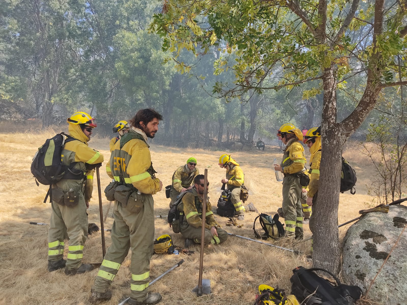 Fotos: Sigue la lucha contra el incendio de Navalacruz