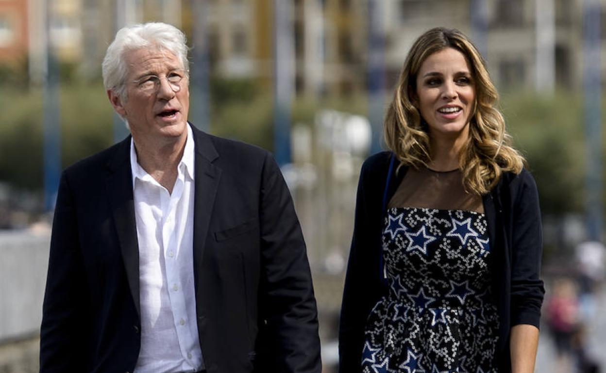 Richard Gere y Alejandra Silva, en una imagen de archivo en el Festival de San Sebastián.