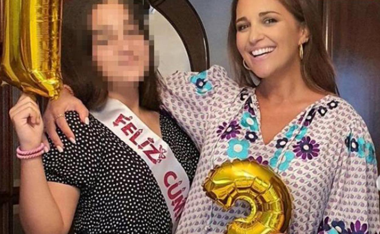 Parte de la sorpresa que le dio Paula Echevarría a su hija Daniella. 