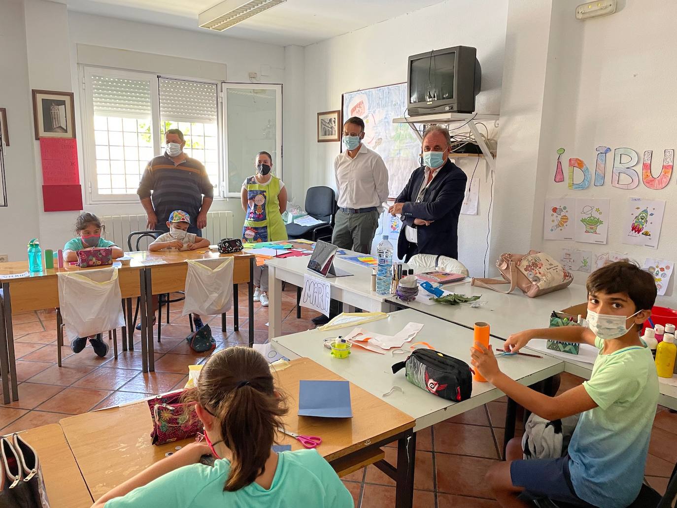 El delegado de la Junta, ayer en la visita a La Serna.