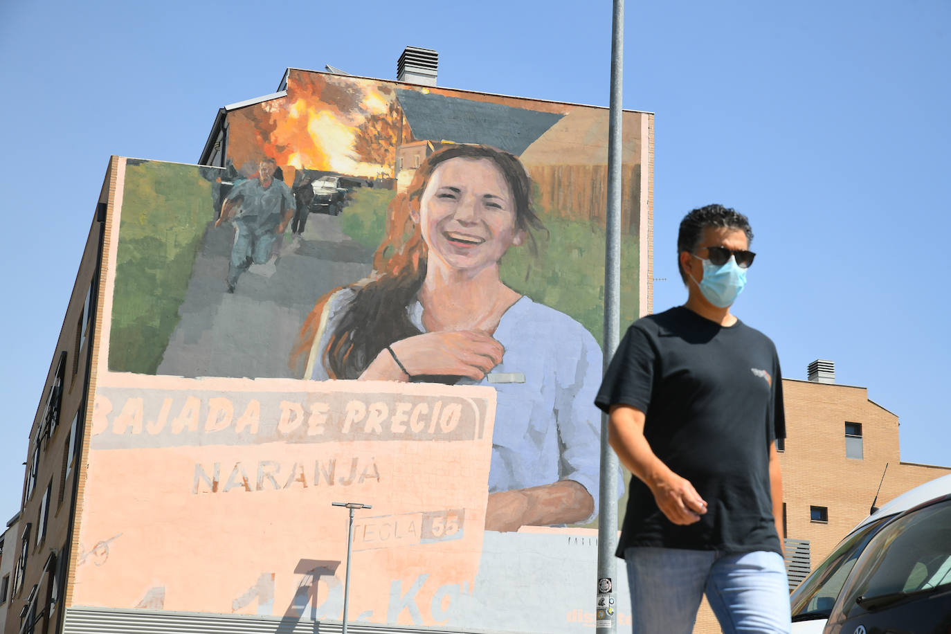 Los murales que lucen en algunas fachadas de Valladolid.