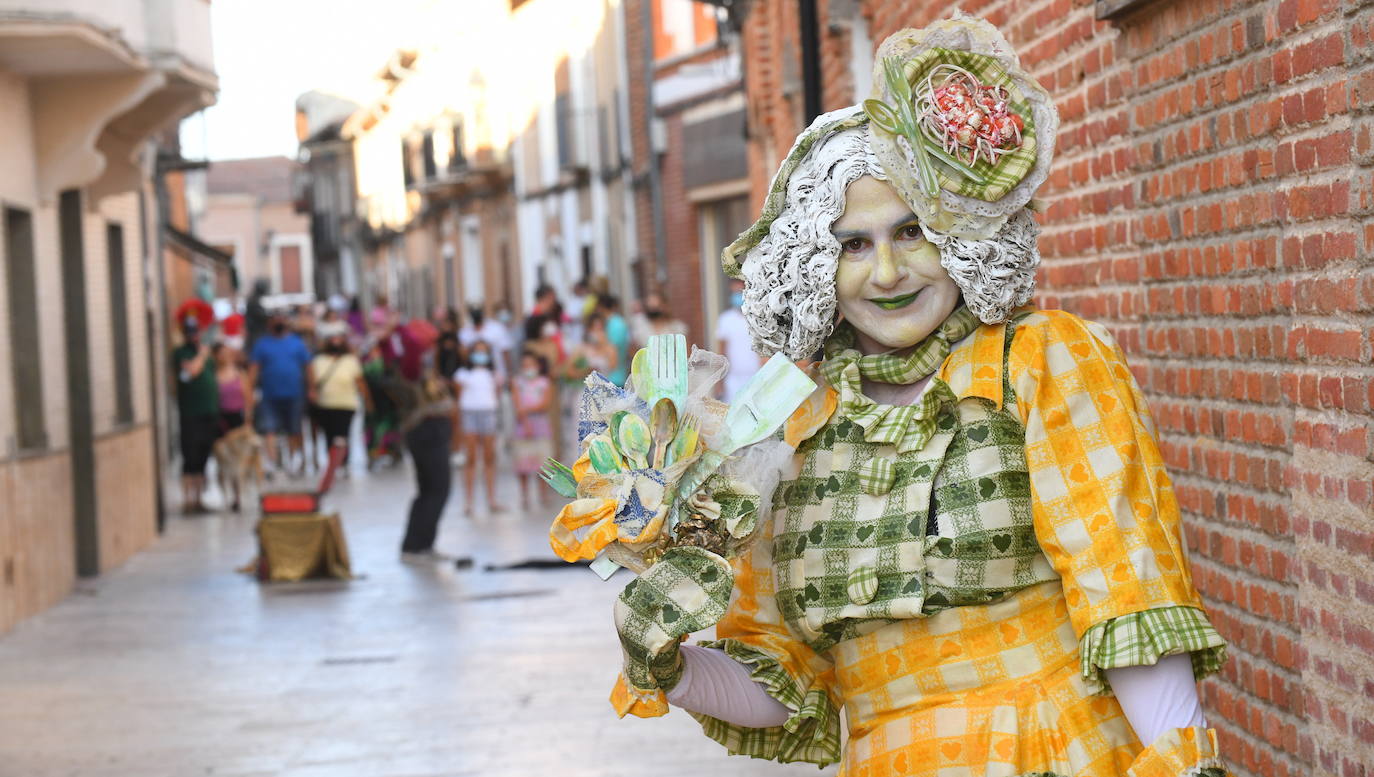 Estatuas humanas en Alaejos.