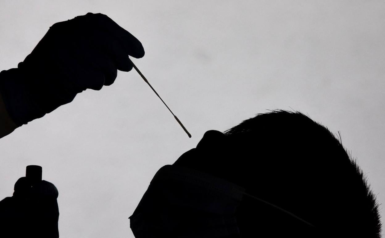 Prueba de detección de covid.