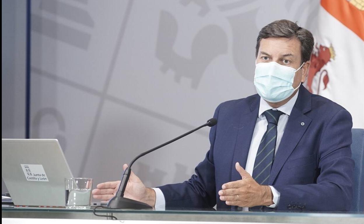 Carlos Fernández Carriedo, durante su comparecencia para presentar la Contabilidad Regional del segundo trimestre del año.