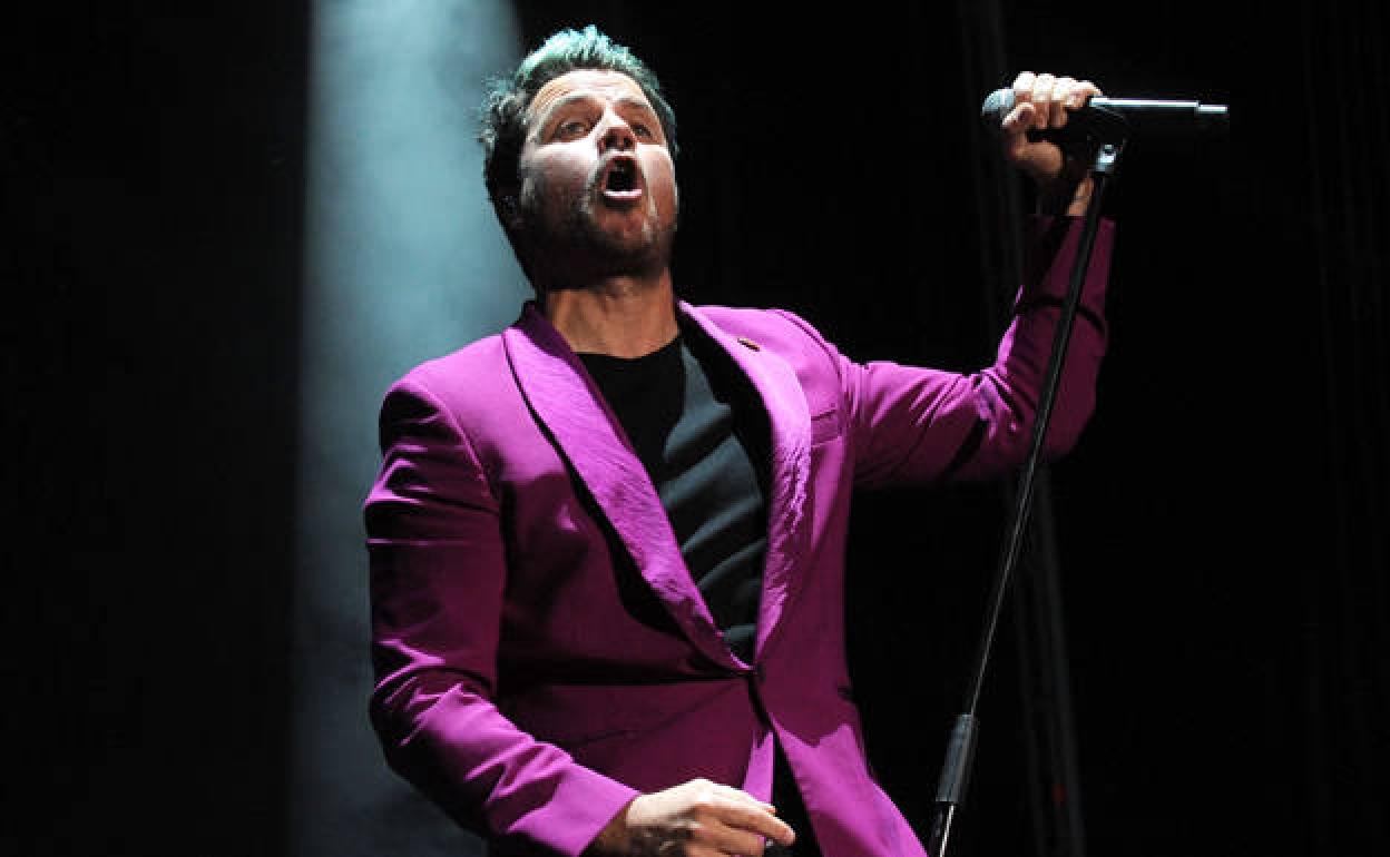 Dani Martín durante un concierto.