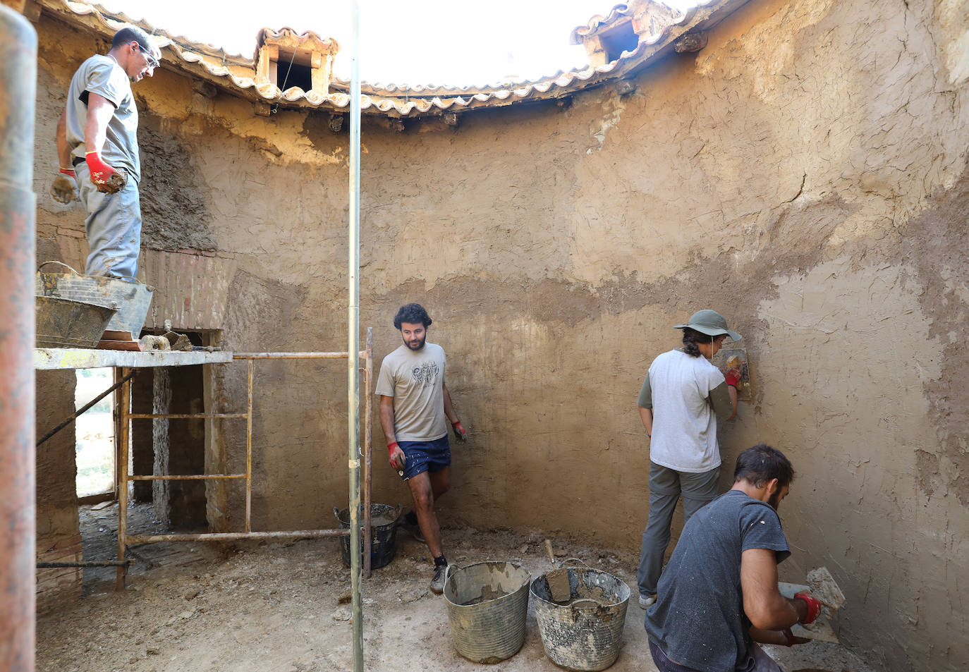 Restauración de un palomar en Villamartín de Campos.