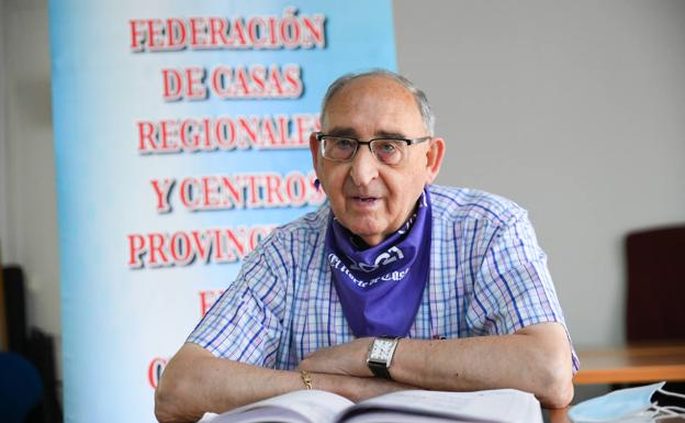 El presidente de la Federación de Casas Regionales y Provinciales en Castilla y León, José Luis Bellido. 