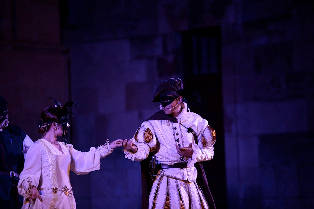 Representación de la boda de Felipe II en el Patio Chico