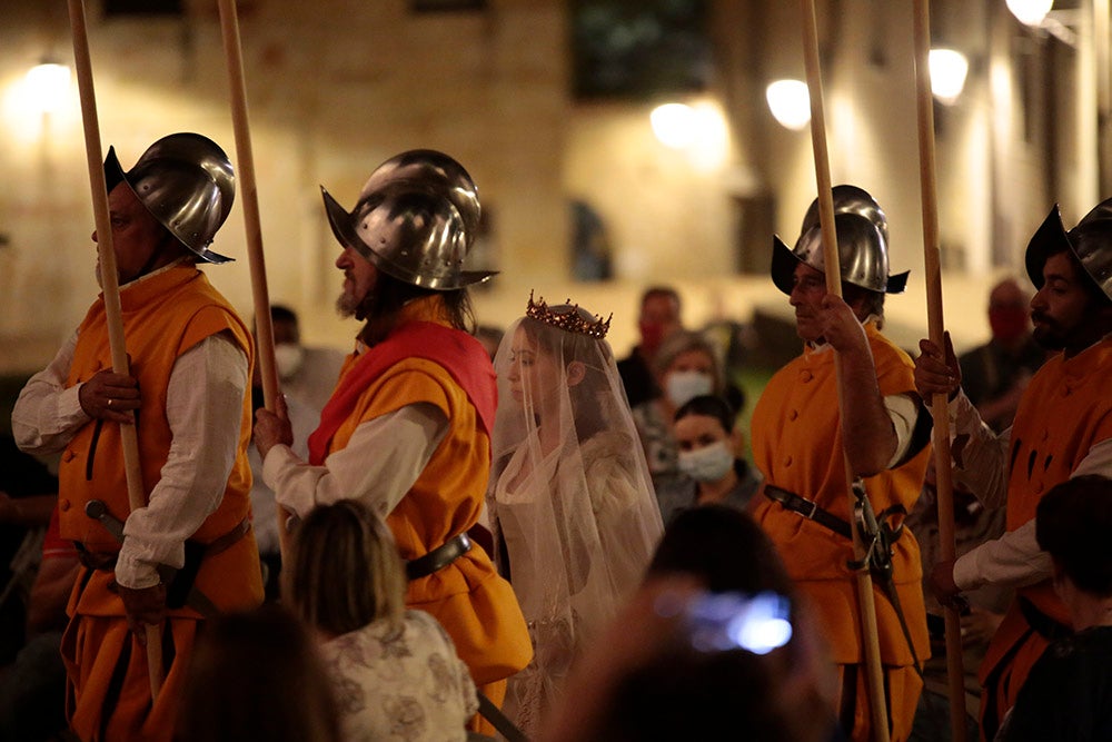 Representación de la boda de Felipe II en el Patio Chico