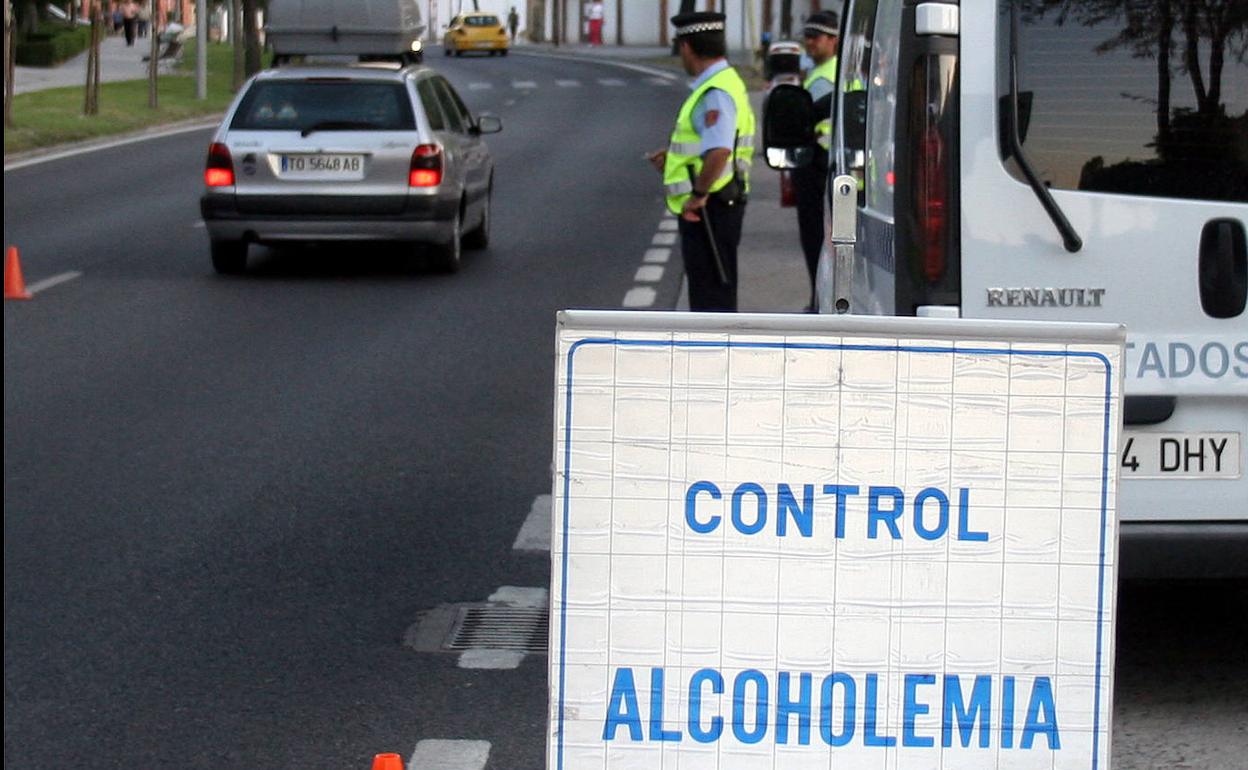 Control de alcoholemia de la Policía Local de Segovia. 