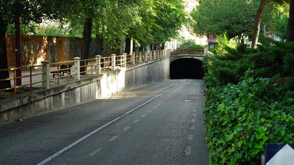 El túnel de Labradores, tras el suceso. 