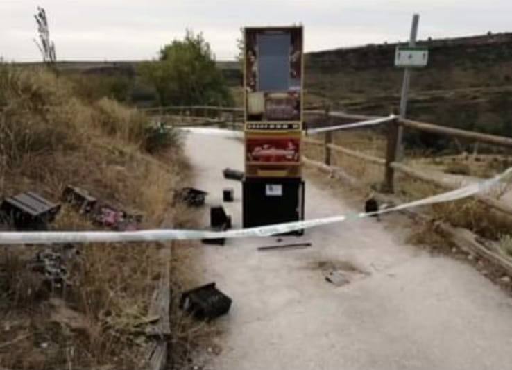 Máquina tragaperras robada esta madrugada en Sepúlveda.