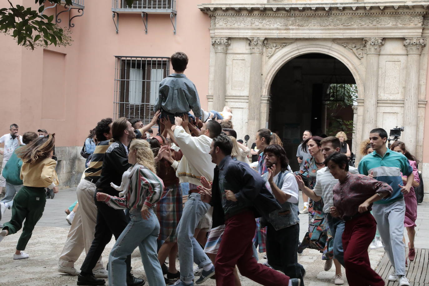 Momentos del rodaje del musica 'Voy a pasármelo bien'