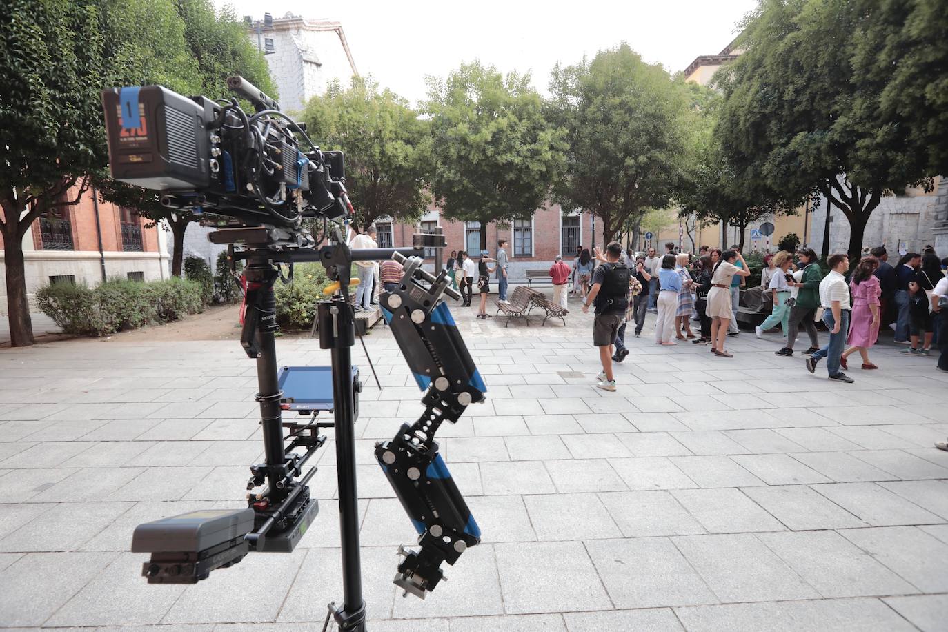Momentos del rodaje del musica 'Voy a pasármelo bien'