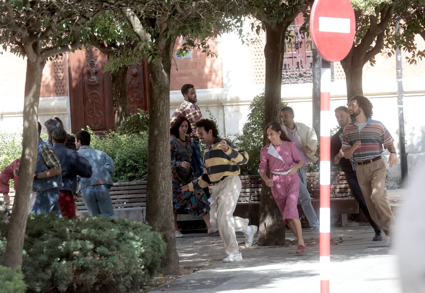 Momentos del rodaje del musica 'Voy a pasármelo bien'