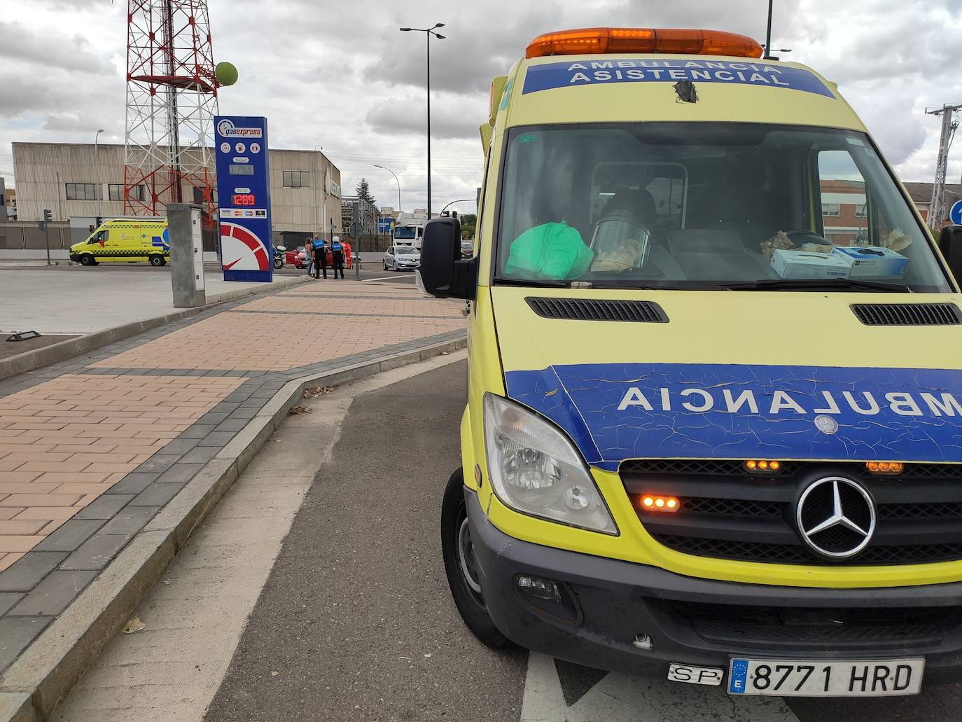 Accidente en la avenida Zamora.